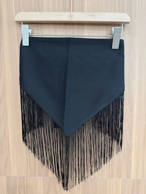 Foulard triangle à franges