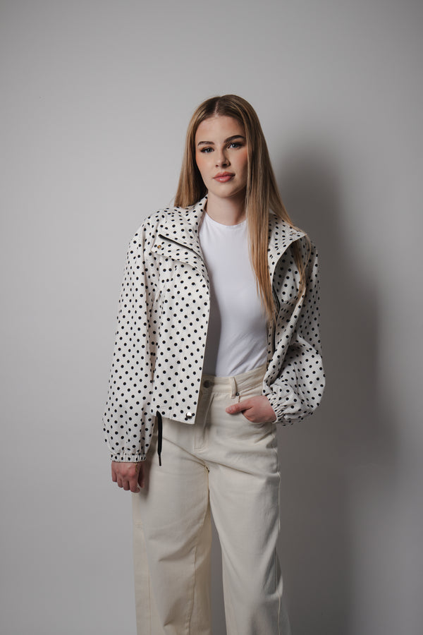 Blouson léger à pois