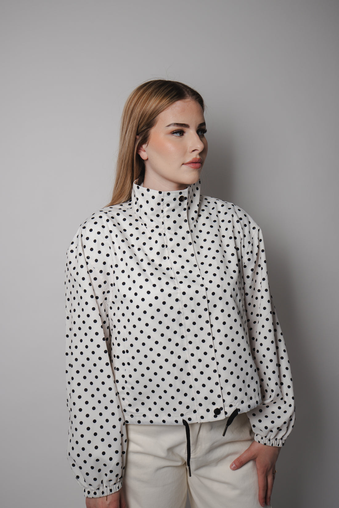 Blouson léger à pois