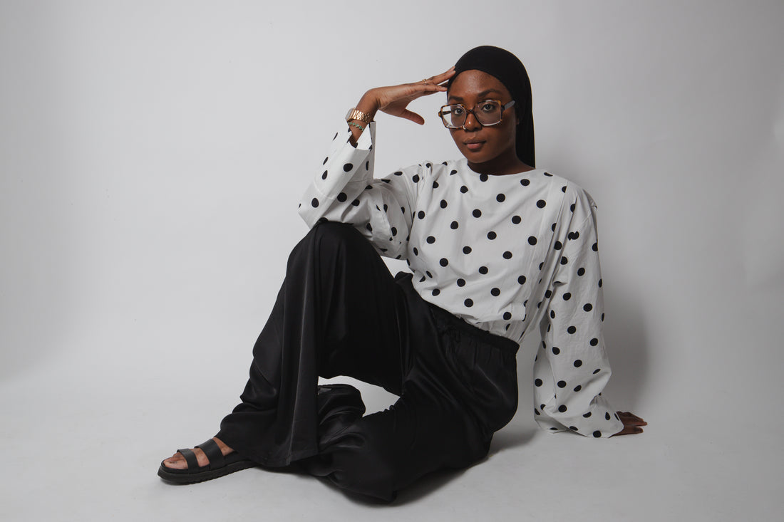Blouse à pois